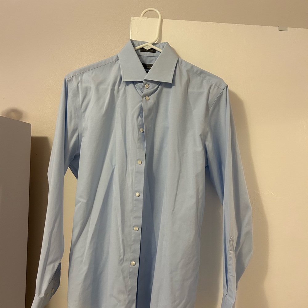 Calibrate Men’s 15.5 32/33 Trim Fit Blue Men’s Dress Shirt